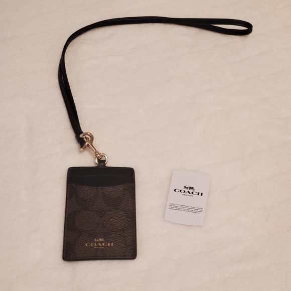 COACH ID LANYARD/CARD HOLDER IN SIGNATURE CANVAS - Picture 2 of 3